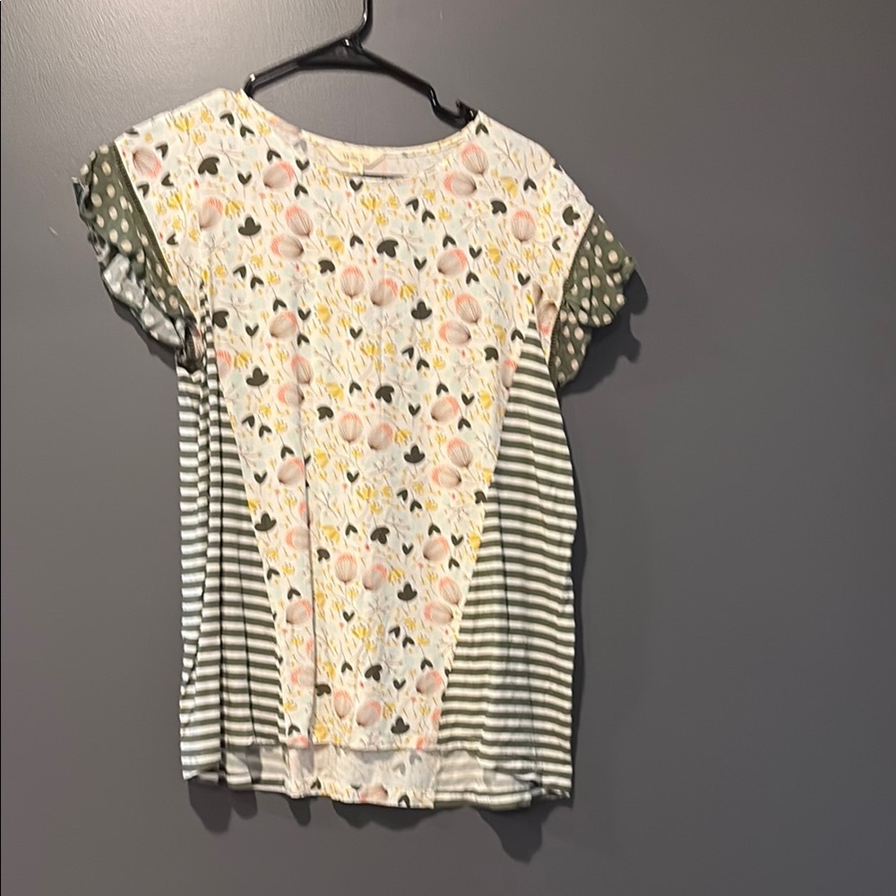 Matilda Jane Floral and Striped Top